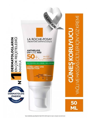 Anthelios Dry Touch Spf50 Yüz Güneş Koruyucu