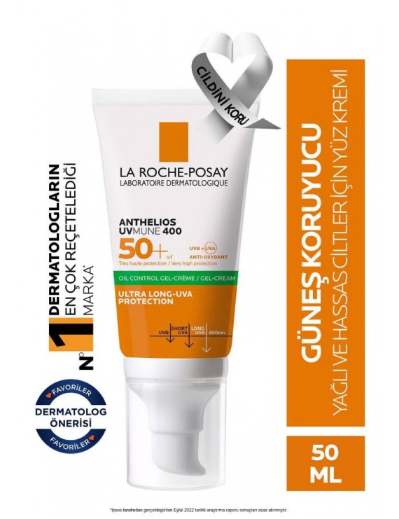 Anthelios Dry Touch Spf50 Yüz Güneş Koruyucu